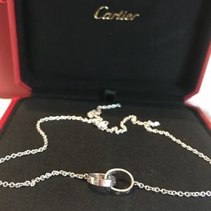 Cartier LOVE 18k white gold necklace